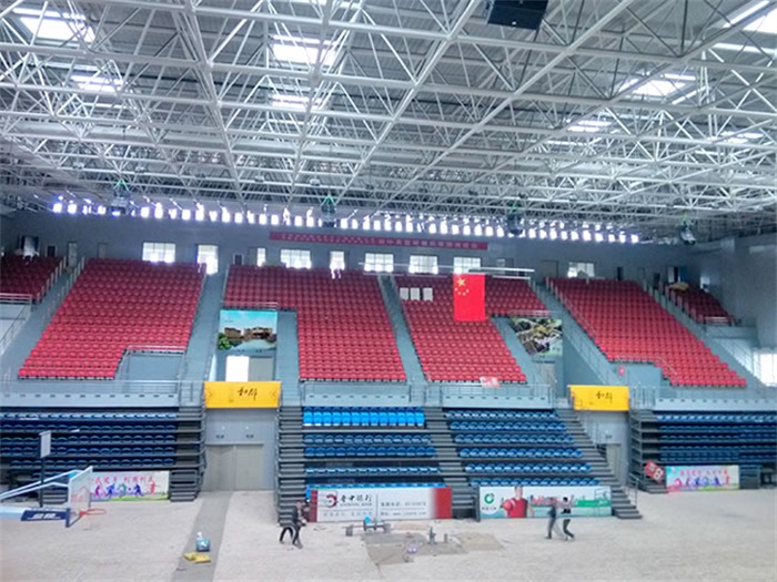 萍乡电厂体育馆网架加工